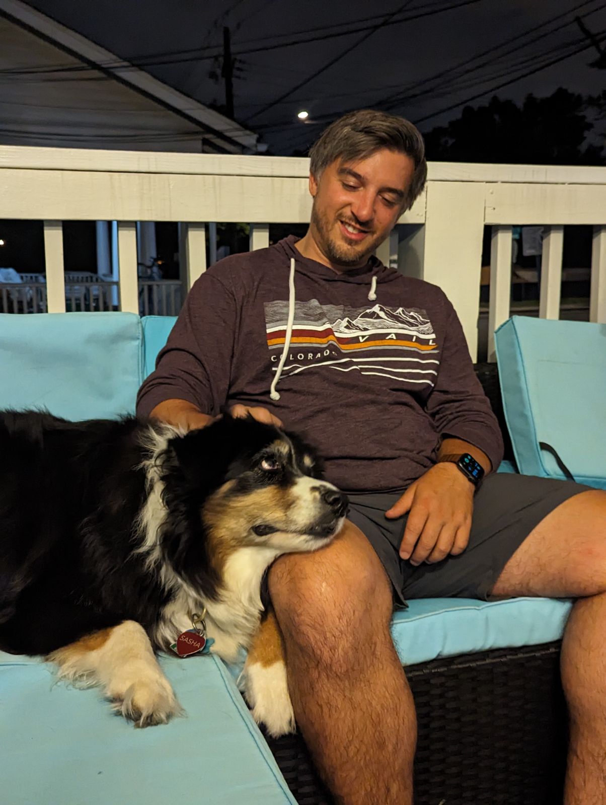 Mountain biking by a lake